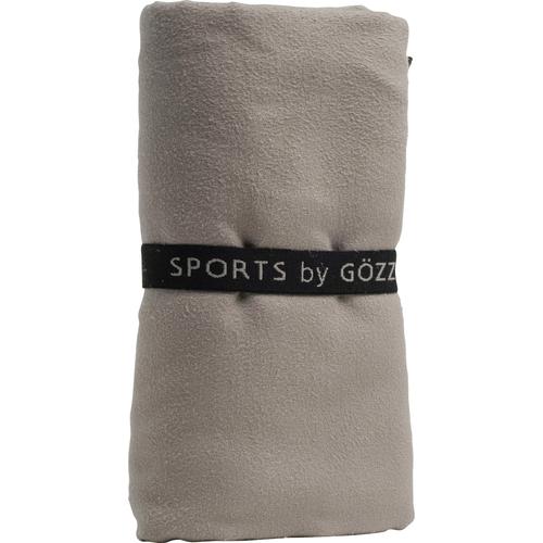 „Saunatuch GÖZZE „“Sports by Gözze““ Handtücher (Packung) Gr. B/L: 80 cm x 180 cm (1 St.), grau (taupe) Saunatücher Sporthandtuch, Größe 80180 cm, schnell trocknend durch Microfaser“
