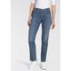 Gerade Jeans LEVI'S "314 Shaping Straight" Gr. 30, Länge 30, blau (mid indigo blue used) Damen Jeans Gerade Bestseller