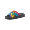 Badepantolette SIEBI`S, Gr. 41, schwarz, Synthetik, Schuhe Badelatschen Damenschuh Pantolette