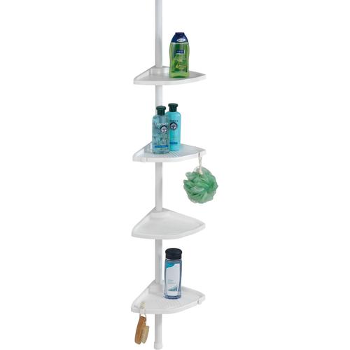"Duschablage WENKO ""Teleskop Duschecke Compact"" Regale Gr. B/H/T: 26 cm x 275 cm x 20 cm, weiß Duschzubehör Regale"