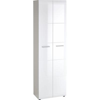 Garderobenschrank GERMANIA "GW-Adana Garderobenschrank", weiß (weiß matt, weiß hochglanz), B:59cm H:197cm T:37cm, Holzwe