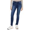 Skinny-fit-Jeans TOM TAILOR "Alexa Skinny", Damen, Gr. 28, Länge 30, grau (schwarz, stone, wash), Denim/Jeans, Obermaterial: 42% Baumwolle, 34% Polyester, 22% Viskose, 2% Elasthan, unifarben, casual, eng normal, Jeans, mit Doppelknopf-Verschluss