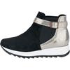 Stiefelette HEINE, Damen, Gr. 38, beige (schwarz, champagner), Leder, Veloursleder, Rindsleder, modisch, Schuhe