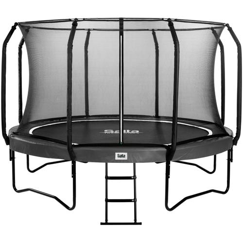 „Gartentrampolin SALTA „“First Class““ Trampoline Gr. Ø 427 cm, schwarz (schwarz, schwarz) Kinder Trampoline Schutzrand“