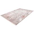 Teppich CALO-DELUXE "Miran 135" Teppiche Gr. B/L: 160 cm x 230 cm, 12 mm, 1 St., rosa (lachs, grau) Esszimmerteppiche