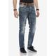 Bequeme Jeans CIPO & BAXX Gr. 29, Länge 32, blau Herren Jeans