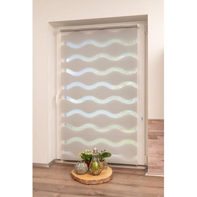Doppelrollo K-HOME "Welle" Gr. 1, grau, B:40cm H:150cm, Polyester, Rollos, im Festmaß Image