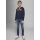 Stretch-Jeans JACK & JONES JUNIOR Gr. 146, N-Gr, blau (blau, denim) Jungen Jeans