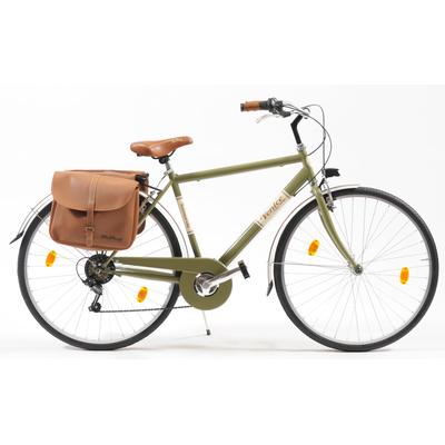 Cityrad "Citybike 605 Man" Gr. 54, grün (schlamm, grau), VENICE - I LOVE ITALY, Fahrräder, 54cm, 28 Zoll (71,12cm), für Herren, Kettenschaltung