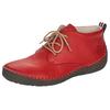 Schnürboots RIEKER, Damen, Gr. 38, rot, Lederimitat, sportlich, Schuhe, Stiefelette, Schnürstiefelette mit Rahmennaht