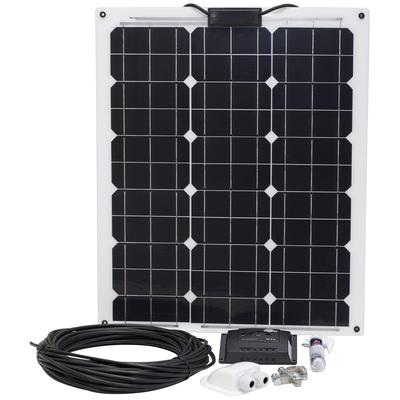 Solarmodul SUNSET "Laminat-Set 50 Watt", schwarz (baumarkt), Solarmodule, für Boote und Yachten, rahmenlos