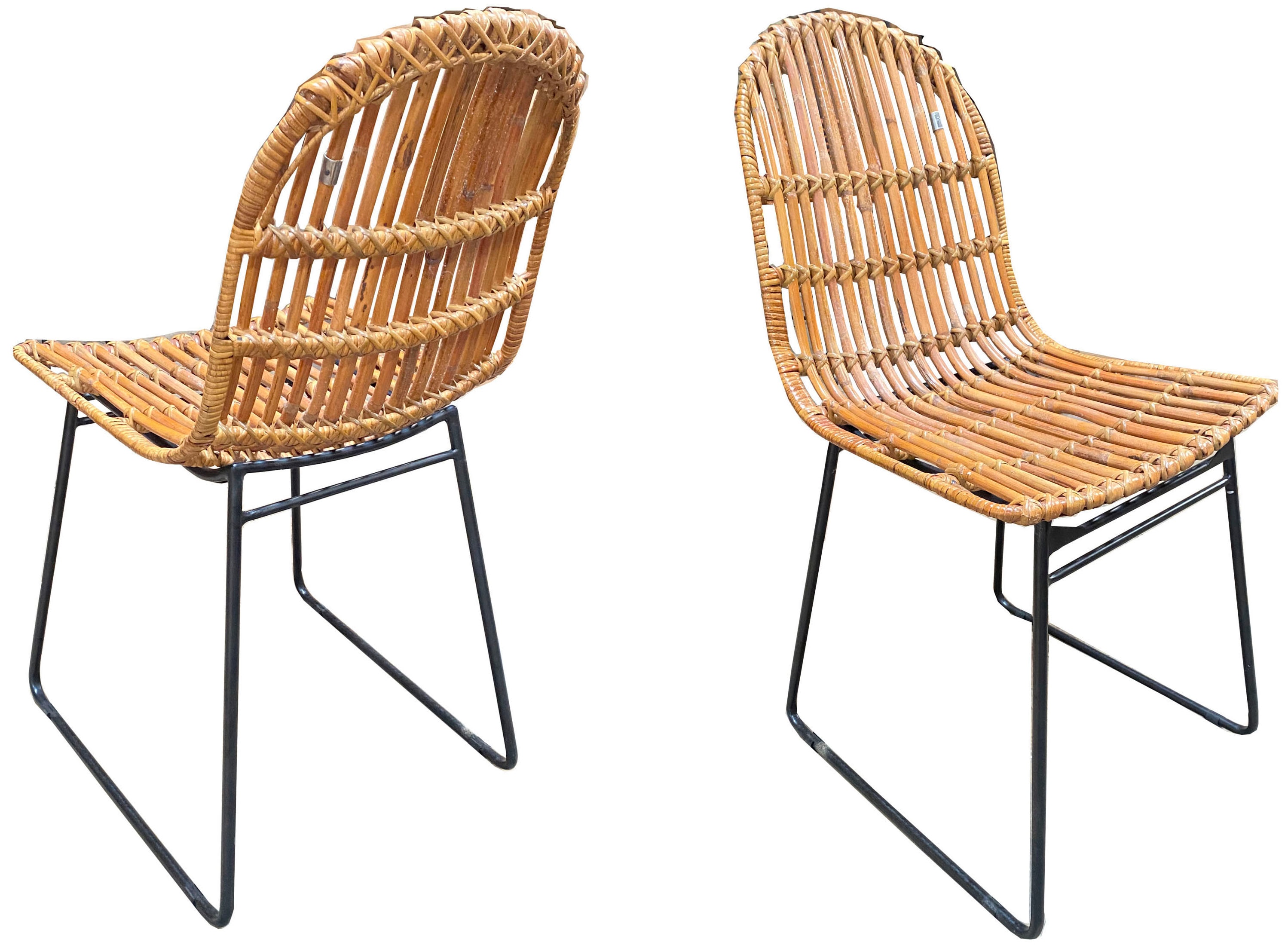 Rattanstuhl TOM TAILOR HOME "T-RATTAN CHAIR", beige (natur, schwarz), B:56cm H:86cm T:48cm, Stühle, Rattanstuhl