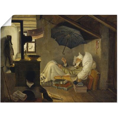 Wandbild ARTLAND "Der arme Poet. 1839", braun (farbe bild(er): braun), B:60cm H:45cm, Papier, Bilder, als Leinwandbild, Poster, Wandaufkleber in verschied. Größen Image