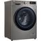 LG Waschmaschine, V708P2PA, 8 kg, 1400 U/min A (A bis G) silberfarben Waschmaschine Waschmaschinen Haushaltsgeräte