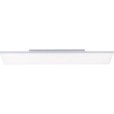 PAUL NEUHAUS Deckenleuchte "FRAMELESS", weiß (weiß, gr. 25 x 100 cm), B:25cm H:7cm L:100cm, Lampen, Farbwechselfunktion (RGB), rahmenlos, Dimmbar mit Fernbed., LED Panels