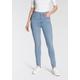 Skinny-fit-Jeans LEVI'S "Mile High Super Skinny" Gr. 25, Länge 32, blau (light blue) Damen Jeans Röhrenjeans