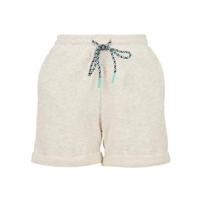 Stoffhose URBAN CLASSICS "Urban Classics Damen Ladies Beach Terry Shorts", Damen, Gr. S, US-Größen, grau (lightgrau), 65% Baumwolle, 35% Polyester, unifarben, normal, Hosen Image
