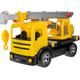 Spielzeug-Krankenwagen LENA "Giga Trucks, gelb-schwarz" Spielzeugfahrzeuge gelb Kinder Spielzeugautos Made in Europe