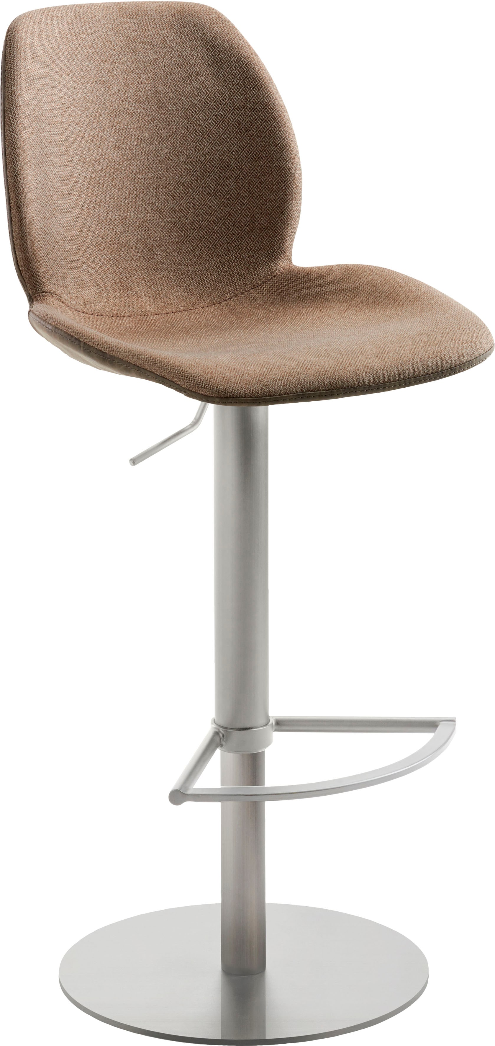 Barhocker MAYER SITZMÖBEL "Bar- und Tresenhocker myMARCO", beige (schlamm, sand, meliert), B:46cm H:52,5cm T:42cm, Hocker, Barhocker