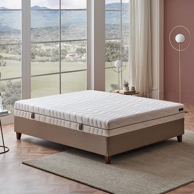 Komfortschaummatratze YATAS BEDDING "Royal Comfort 7, Matratze 90x200, 140x 200 cm & weitere Größen", weiß, B:90cm H:22cm L:190cm, Bezug: 100% Polyester. Steppfüllung: 100% Polyester, Matratzen, 7-Zonen, H2 / H3, wendbar, ergonomisch, atmungsaktiv Image
