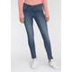 Skinny-fit-Jeans GANG "94Medina" Gr. 31 (40), N-Gr, blau (stone wash) Damen Jeans Röhrenjeans