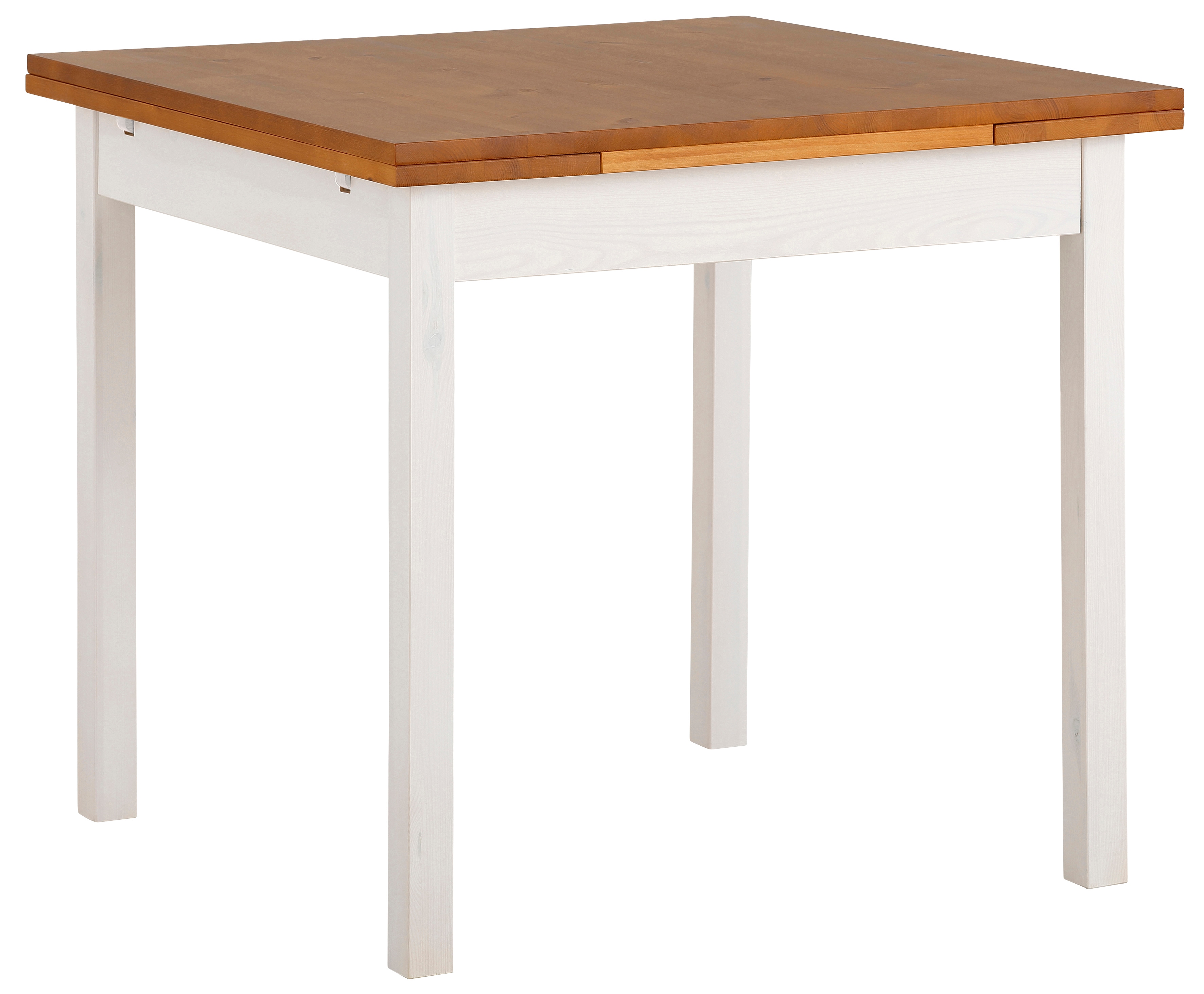 Esstisch HOME AFFAIRE "Maike, TOPSELLER", gelb (weiß, honigfarben), B:80cm H:74,5cm T:80cm, Tische, Esstisch, Home affaire, Breite 80cm, mit Auszugsfunktion