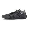 Barfußschuh LEGUANO "BEAT", Damen, Gr. 40, grau (anthrazit, meliert), Textil, sportlich, Schuhe, Freizeitschuh, Halbschuh, Schnürschuh für Maschinenwäsche geeignet