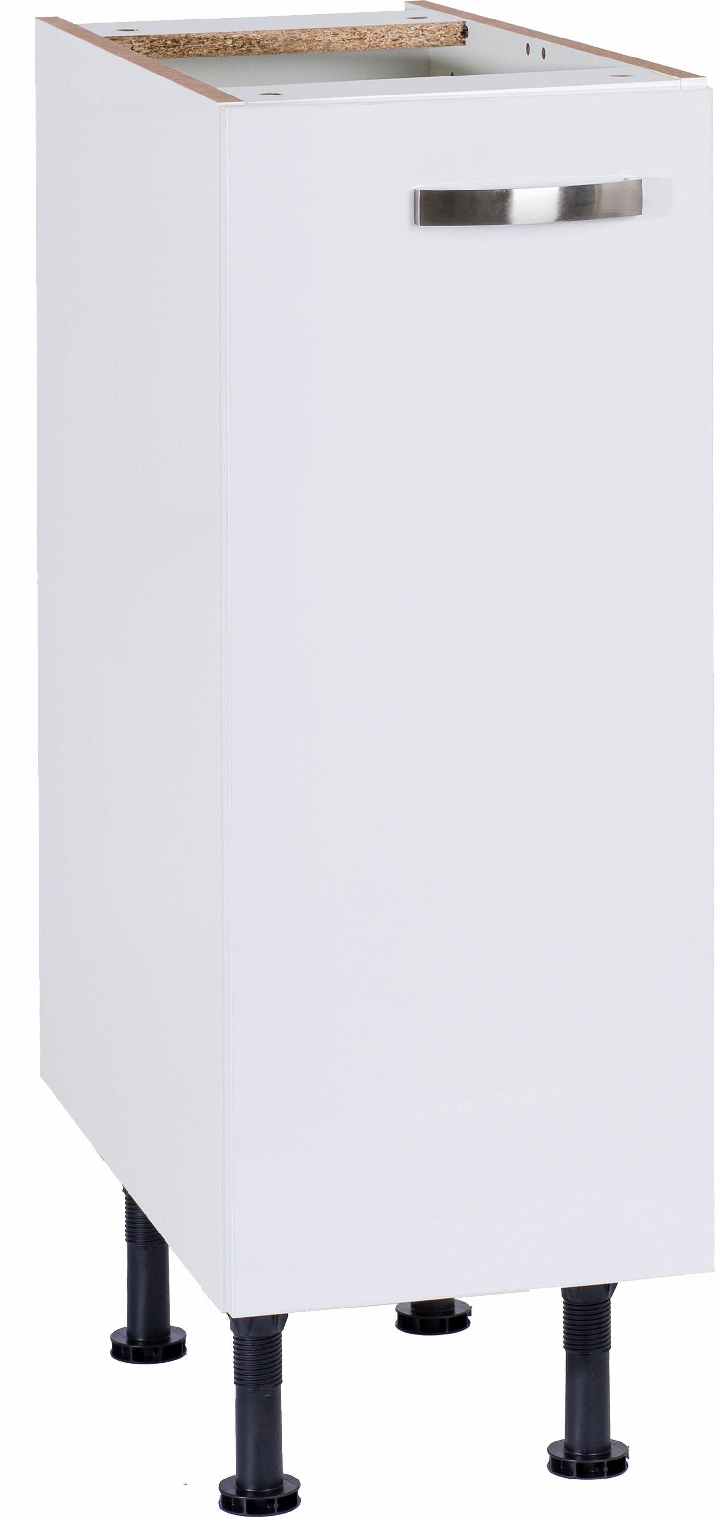 Unterschrank KOCHSTATION "KS-Cara", weiß (weiß, weiß), B:30cm H:87cm T:58,4cm, Schränke, Unterschrank, Breite 30 cm