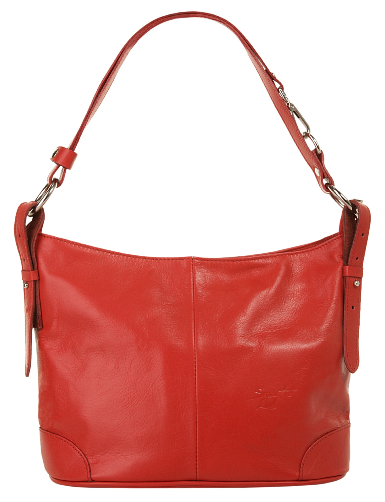 Umhängetasche SAMANTHA LOOK, Damen, Gr. B/H/T: 33cm x 25cm x 15cm onesize, rot, Leder, vintage, Taschen Umhängetasche, echt Leder, Made in Italy