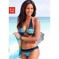 Bügel-Bikini KANGAROOS Gr. 36, Cup B, blau (marine, bedruckt) Damen Bikini-Sets Ocean Blue