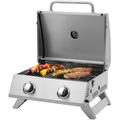 Gasgrill TEPRO "Chicago" Grills Gr. B/H/T: 54 cm x 36 cm x 45,5 cm, silberfarben (edelstahlfarben) Gasgrills