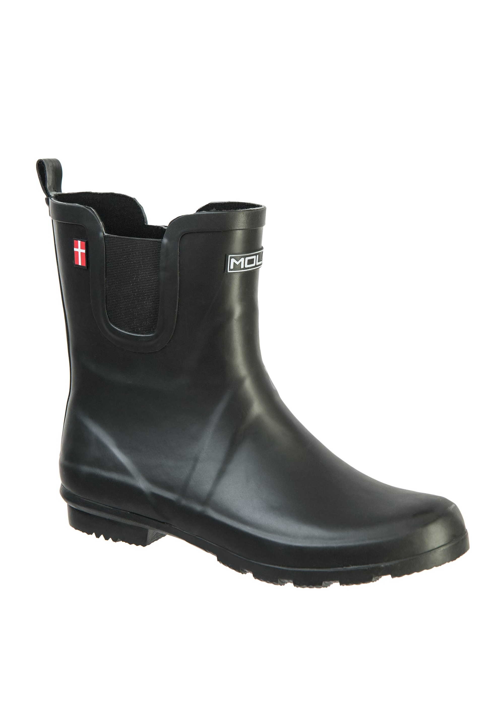 Gummistiefel MOLS "Suburbs W", Damen, Gr. 38, schwarz, Naturkautschuk, Schuhe Gummistiefel, wasserdicht