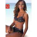 Bügel-Bikini BUFFALO Gr. 36, Cup G, schwarz (schwarz, bedruckt) Damen Bikini-Sets Ocean Blue