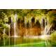 PAPERMOON Fototapete "Fairy Waterfall" Tapeten Gr. B/L: 4 m x 2,6 m, Bahnen: 8 St., bunt (mehrfarbig) Fototapeten