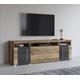 Lowboard HELVETIA "Roger" Sideboards braun (satin nussbaumfarben, darkwood) Lowboards Breite 182 cm