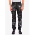 Straight-Jeans CIPO & BAXX Gr. 32, Länge 34, schwarz Herren Jeans Cipo Baxx