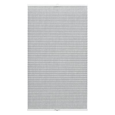 Plissee WOHNIDEE-KOLLEKTION "mit 2 Bedienschienen" Gr. 8, grau, B:90cm H:130cm, Obermaterial: 100% Polyester, Plissees, 