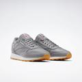 Sneaker REEBOK CLASSIC "CLASSIC LEATHER" Gr. 43, grau Schuhe Fußballschuhe