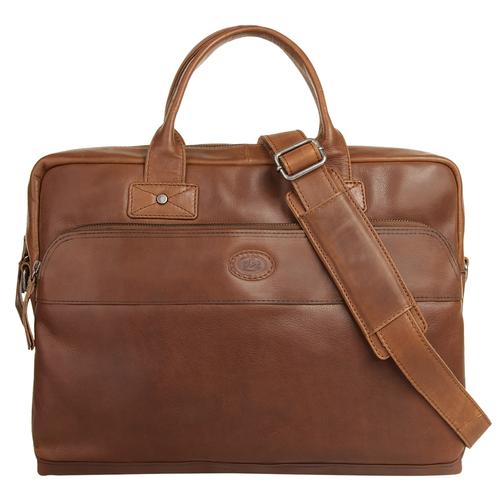 Aktentasche PIKÉ, Damen, Gr. B/H/T: 30cm x 40cm x 8cm onesize, braun, Leder, vintage, Taschen, echt Leder