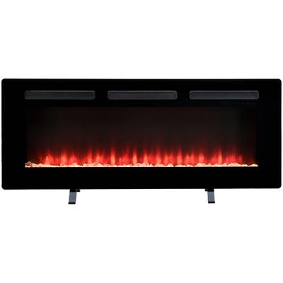 Elektrokamin DIMPLEX "Sierra 48", schwarz, B:1219cm H:49,5cm T:16,5cm, Elektrokaminöfen, schwarz,mit Heizung, Fernbedien