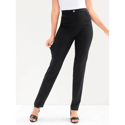 Stretch-Hose CLASSIC BASICS, Damen, Gr. 28, Kurzgrößen, schwarz, 72% Viskose, 25% Polyamid, 3% Elasthan, unifarben, lang, Hosen Image