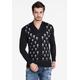 V-Ausschnitt-Pullover CIPO & BAXX Gr. L, schwarz Herren Pullover V-Ausschnitt-Pullover