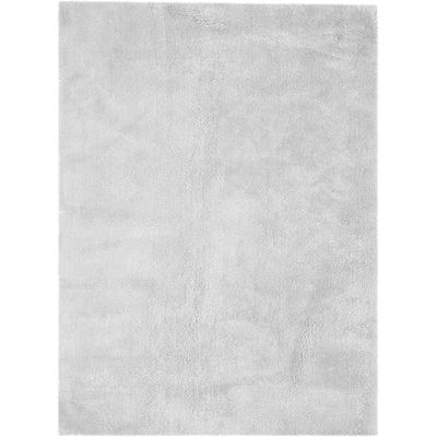 Hochflor-Teppich MY HOME "Carla" Gr. 3, grau (silbergrau), B:120cm H:40mm L:170cm, Kunstfaser, Teppiche, super soft, Teppich in Pastell-Farben Image