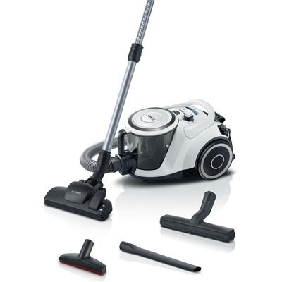 BOSCH Bodenstaubsauger "Serie 6 BGC41XALL, Testsieger, ideal für Allergiker, Hygiene-Filter", weiß, B:32,4cm H:26,7cm T:47,4cm, Staubsauger, 10 Jahre Motorgarantie, Hartbodendüse, XXL-Polsterdüse, leise, weiß Image