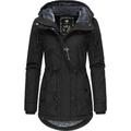 Winterjacke RAGWEAR "Monadis Black Label" Gr. S (36), grau (anthra) Damen Jacken Lange stylischer Winterparka für die kalte Jahreszeit