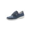 Klettschuh CLASSIC BASICS, Damen, Gr. 40, Weite H, blau (jeansblau), Nubukleder, Schuhe Klettschuh Slipper
