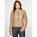 Lederjacke MAZE "Lindsay" Gr. XL, beige Damen Jacken Lederjacken