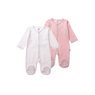 Schlafanzug LILIPUT, Kinder, Gr. 86/92, rosa (weiß, rosa), 100% Baumwolle, bedruckt, casual, lang, Langarm, Homewear-Sets, in niedlichem Design Image