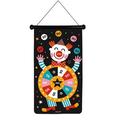 Spiel JANOD "Magnetisches Dartspiel - Zirkus", bunt, Spiele, KinderB:44cm H:65cm T:4cm, B:44cm H:65cm T:4cm