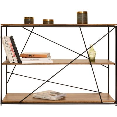 Regal TOM TAILOR HOME "T-NEST SHELF SMALL", gelb (schwarz, mango natur), B:120cm H:82cm T:40cm, Regale, Standregal Büche